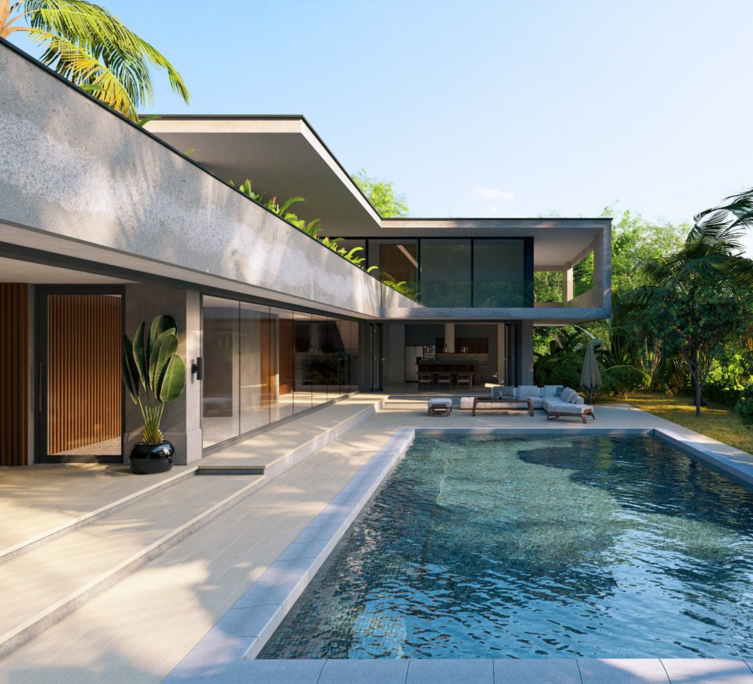 Villa tropicale con piscina