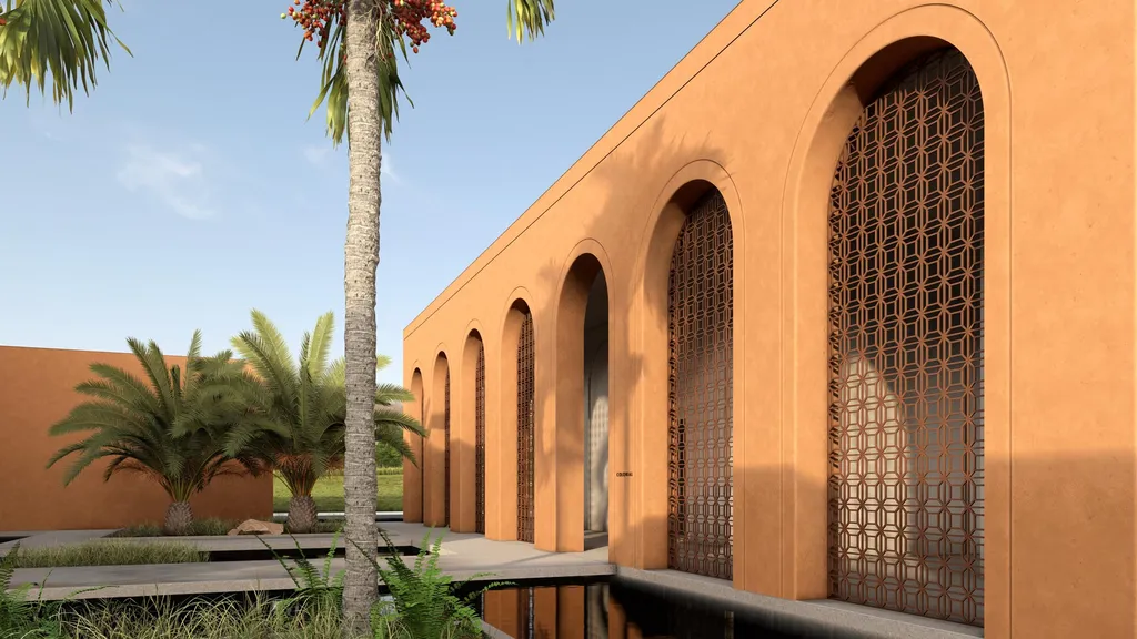 Esterno coloniale - Progetto di tesi di Ryan Saidi